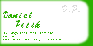 daniel petik business card